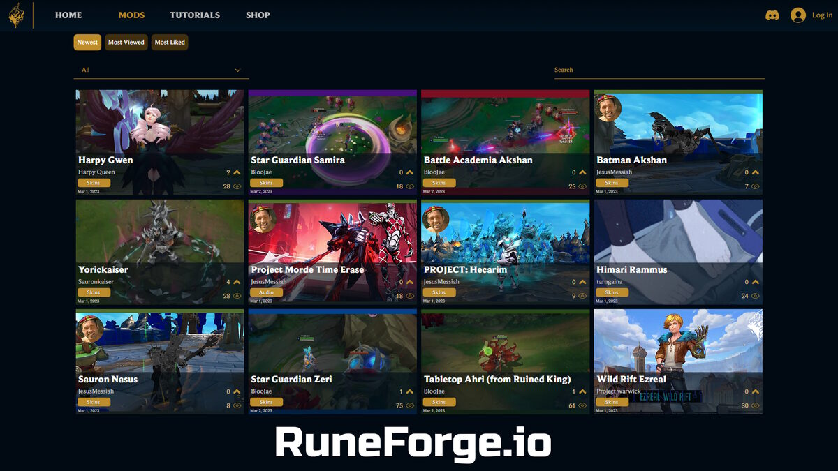 RuneForge.io - Skin Empire